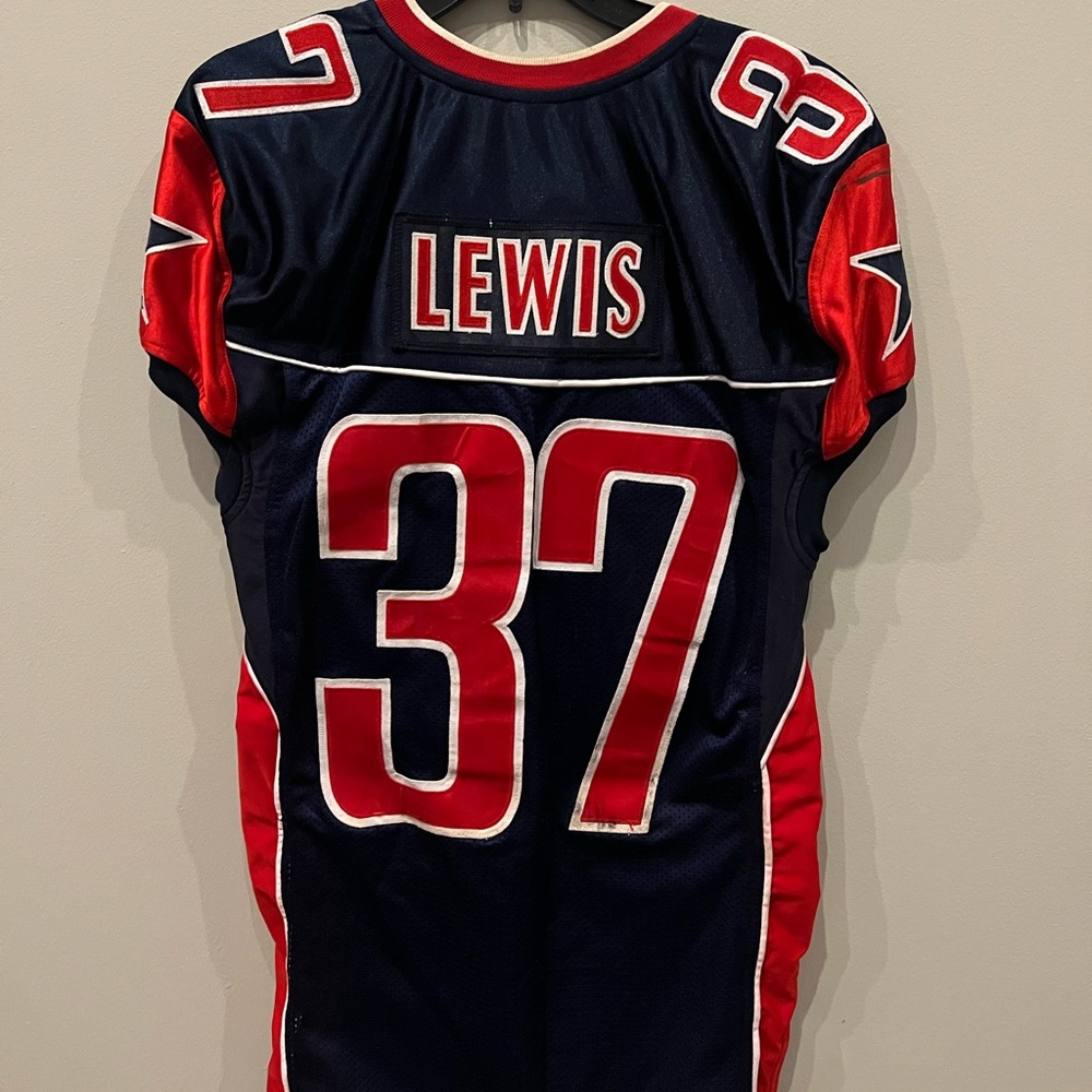VINTAGE FOOTBALL JERSEY #37 LEWIS JERSEY 2007 ECFA NORTH ALL STAR SIZE MEDIUM